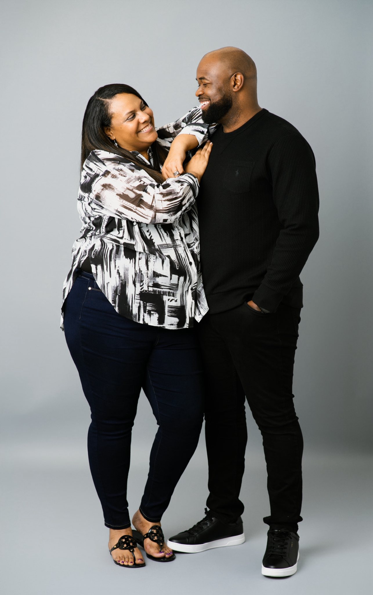 Chazdon Strickland with his wife Emily